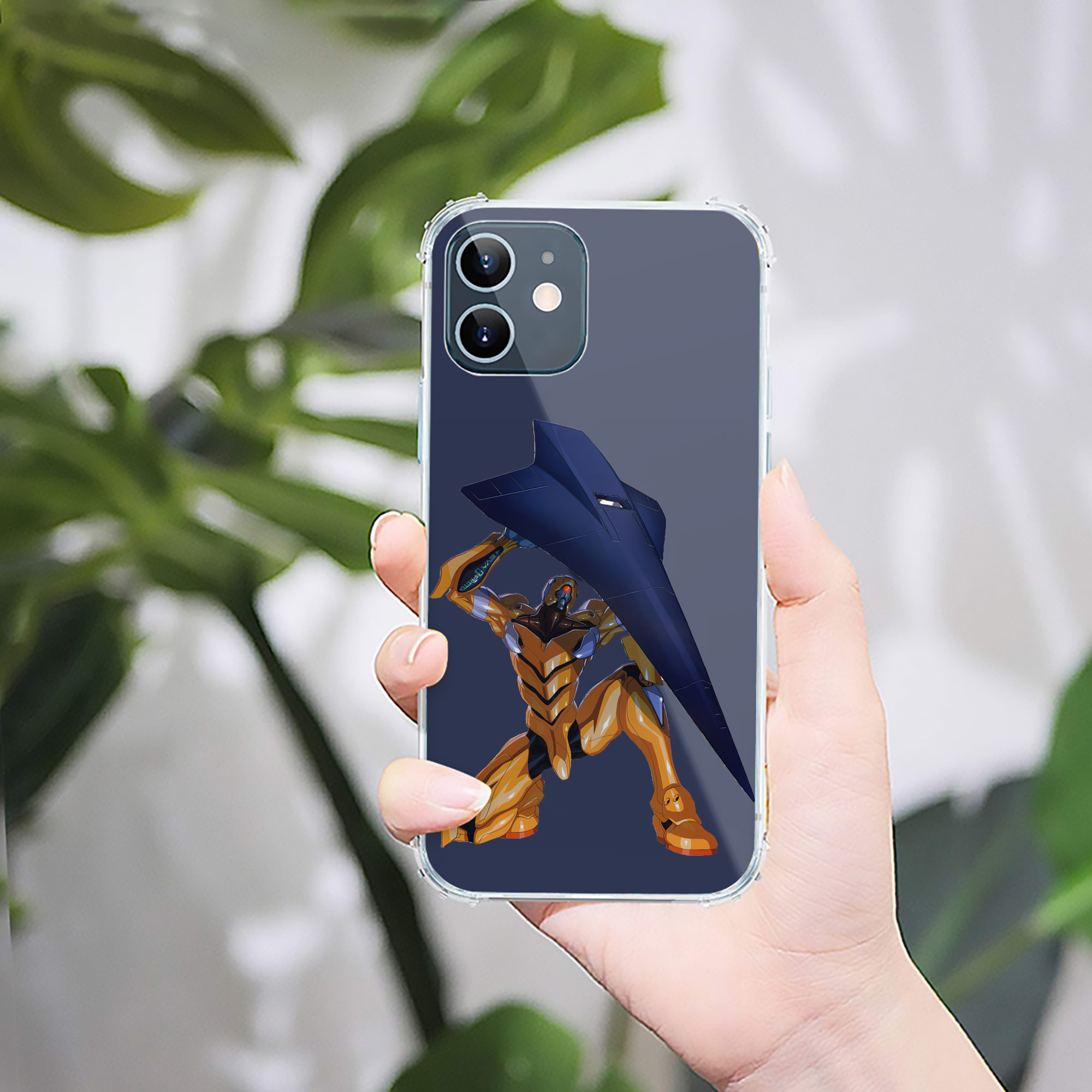 （画像用） EVA 新世紀エヴァンゲリオン 【iPhone 12シリーズ対応】透明スマホケース（クリアソフトケース）